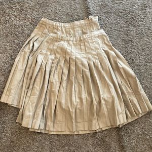 Two Lands End school uniform skirts. Size GIRL 16.